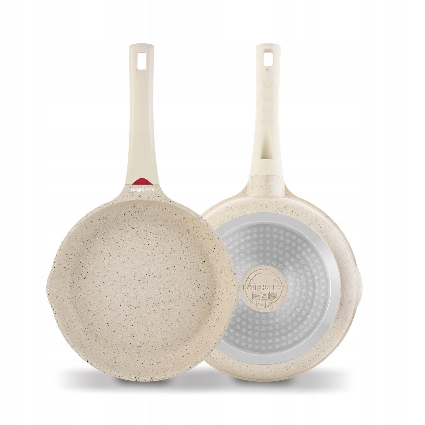 Pan Konighoffer Creamy Marble 24 cm non-stick beige