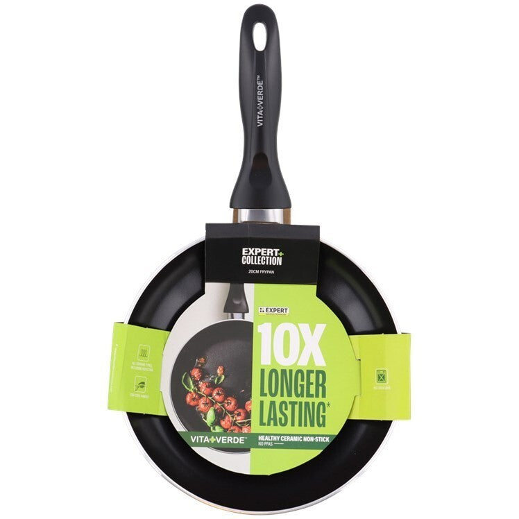 Pan Wok 28cm Ceramic Coating Vita Verde Black PFAS Free