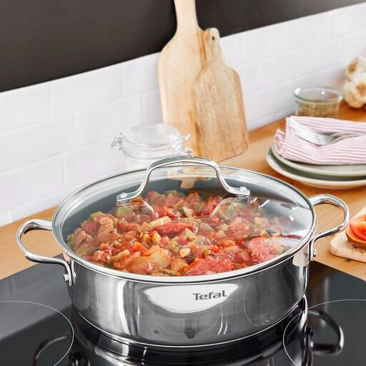 Pan with lid and handles TEFAL Infinite H8157125 26 cm steel induction Manufacturer code H8157125