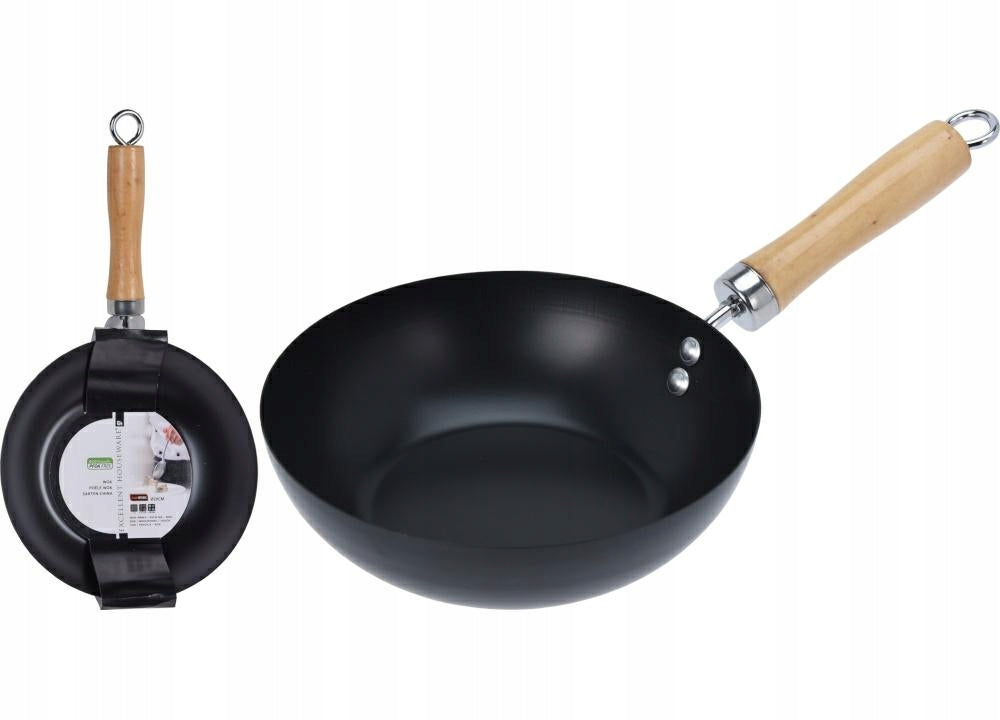 Pan wok 20 cm Black Excellent Houseware