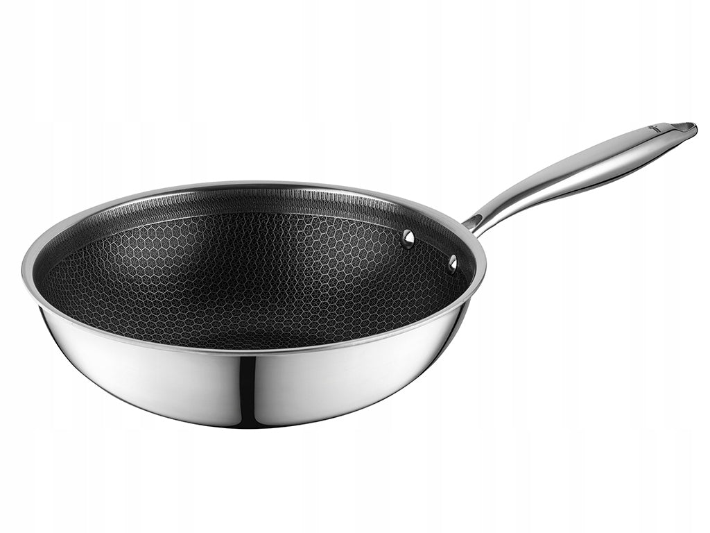 Pan wok Florina Aristo Plus 28 cm stainless steel non-stick