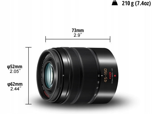 Panasonic H-FS45150EKA LUMIX G VARIO telephoto zoom lens Manufacturer code H-FS45150EKA