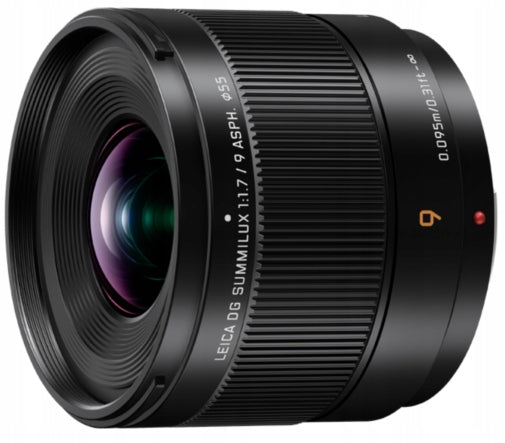 Panasonic LUMIX G LEICA DG Summilux 9mm f/1.7 ASPH lens. Brand Panasonic