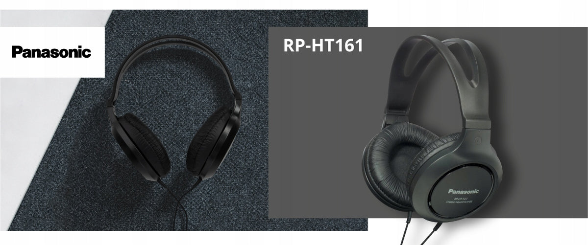 Panasonic RP-HT161 On-ear Headphones black Brand Panasonic