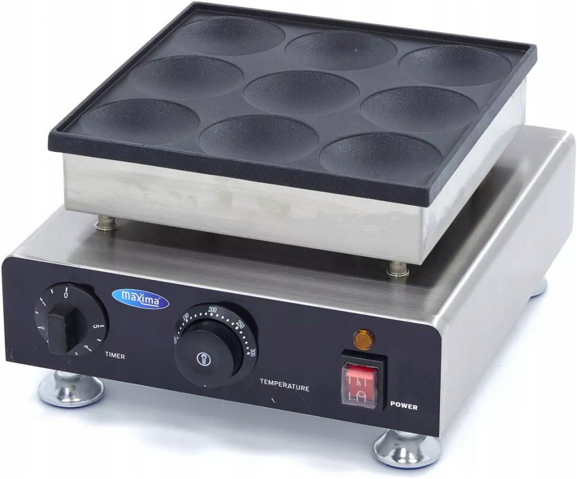 Pancake Maker American Pancake Maker 9x 8cm 900W Maxima 09374125 DELUXE