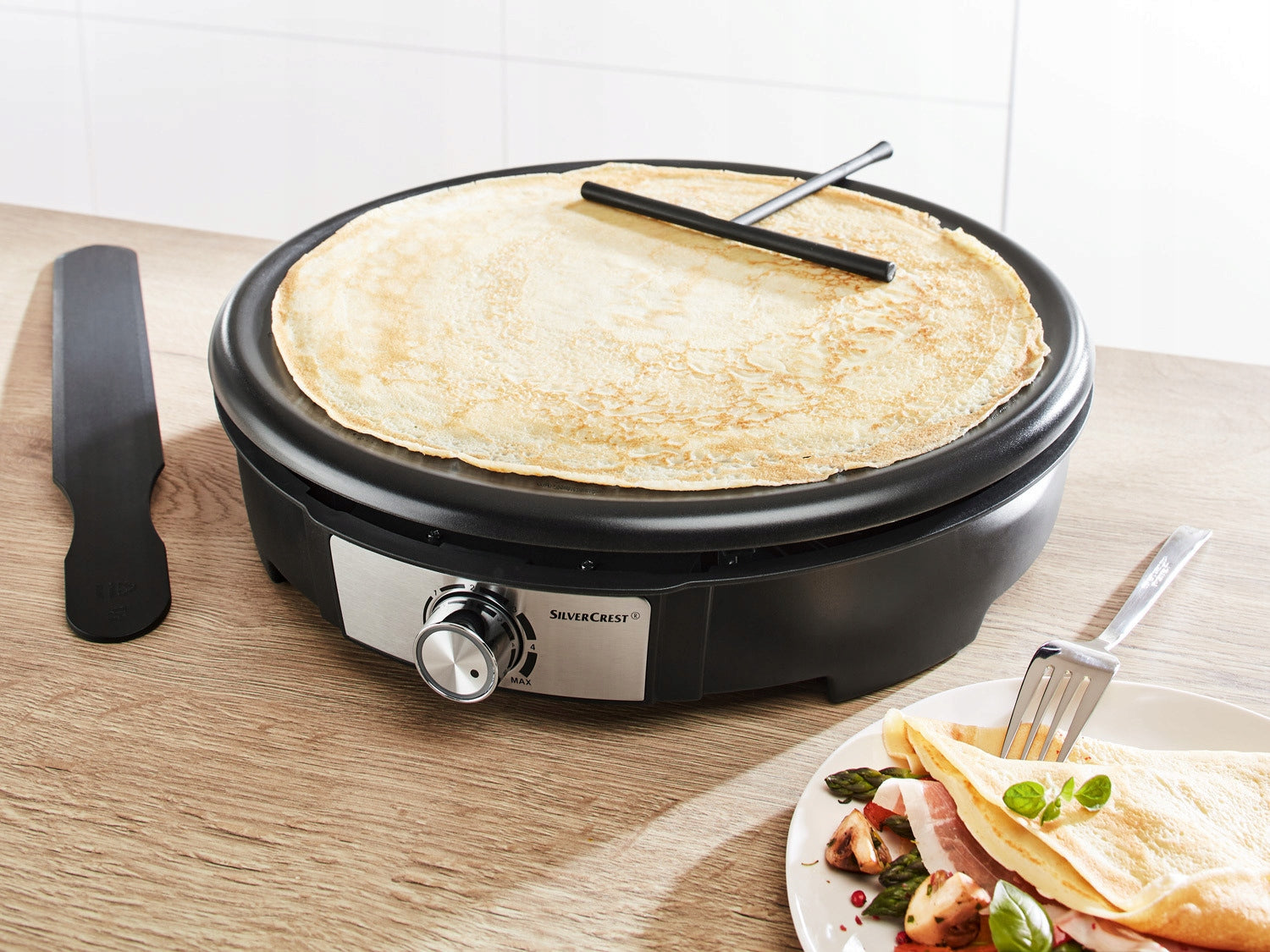 Pancake maker 1500 W black Ø 34 cm Power rating 1500 W