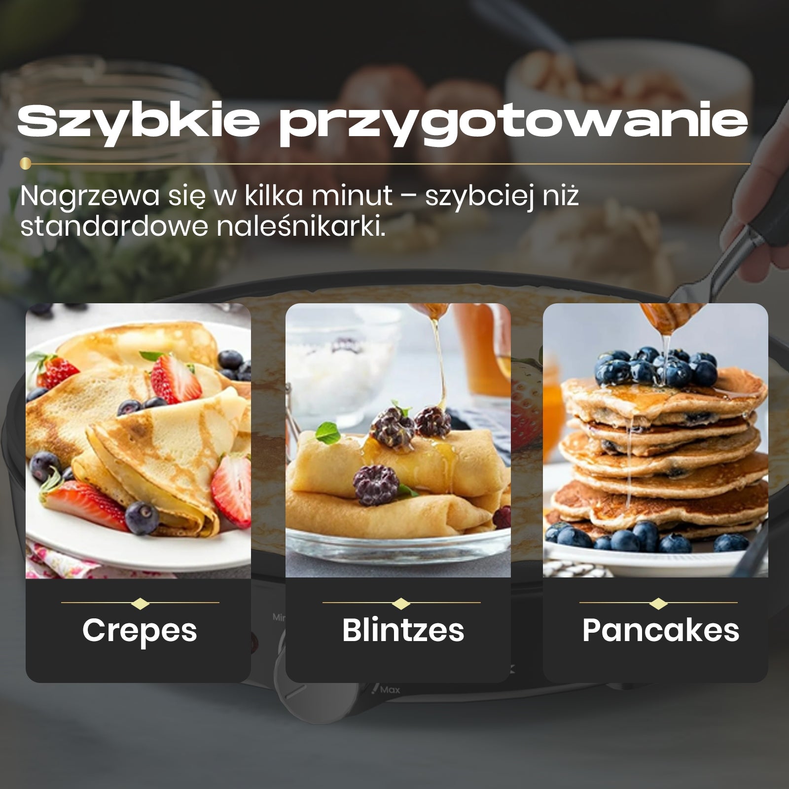 Pancake maker SUPERLEX JK-507 1000 W black Power rating 1000 W