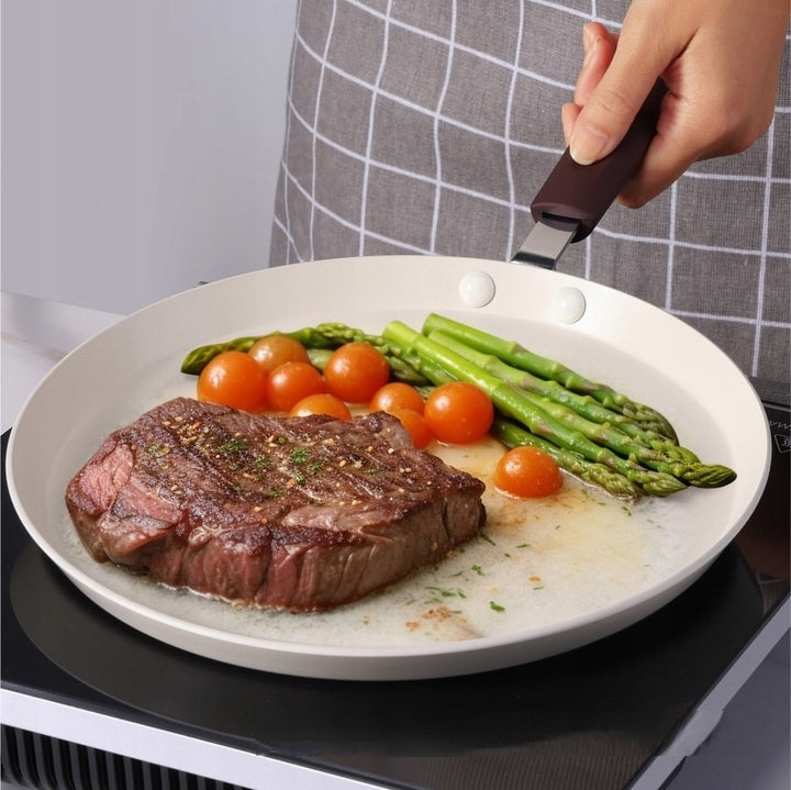 Pancake pan, Navaris, aluminum, 26 cm, white/black Brand Navaris