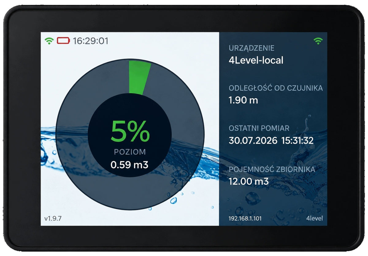 Panel Room Touch Screen for 4level-cloud WiFi Septic Tank Level Sensor Packaging status original