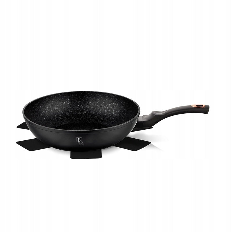 Pánev Berlingerhaus Wok s mramorovým povrchem 30 cm Black Rose Collection B Brand Berlinger Haus
