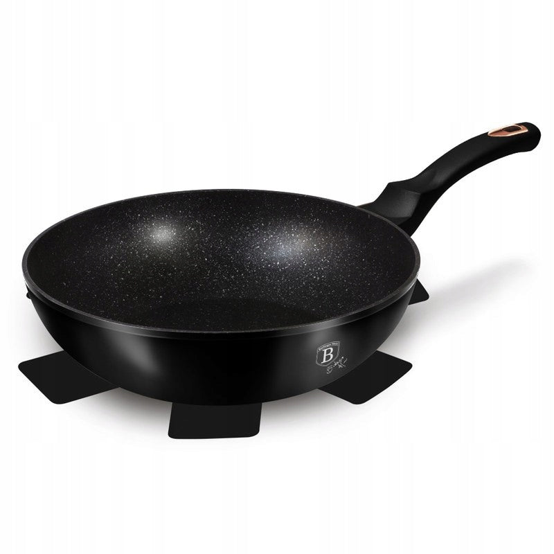 Pánev Berlingerhaus Wok s mramorovým povrchem 30 cm Black Rose Collection B