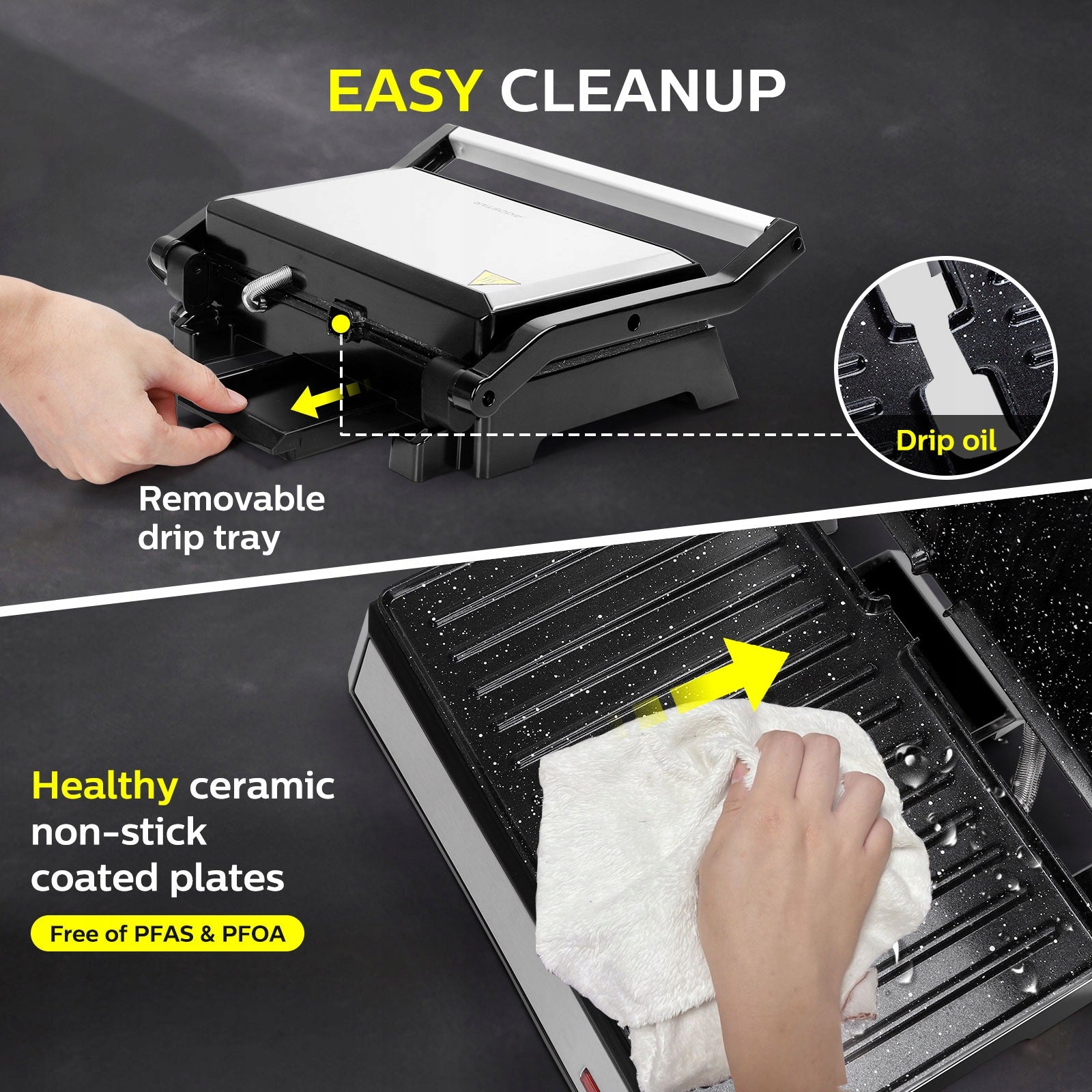Panini Sandwich Toaster Electric Grill 1500in 3in1 Ceramic Coating Manufacturer code 8719138898282