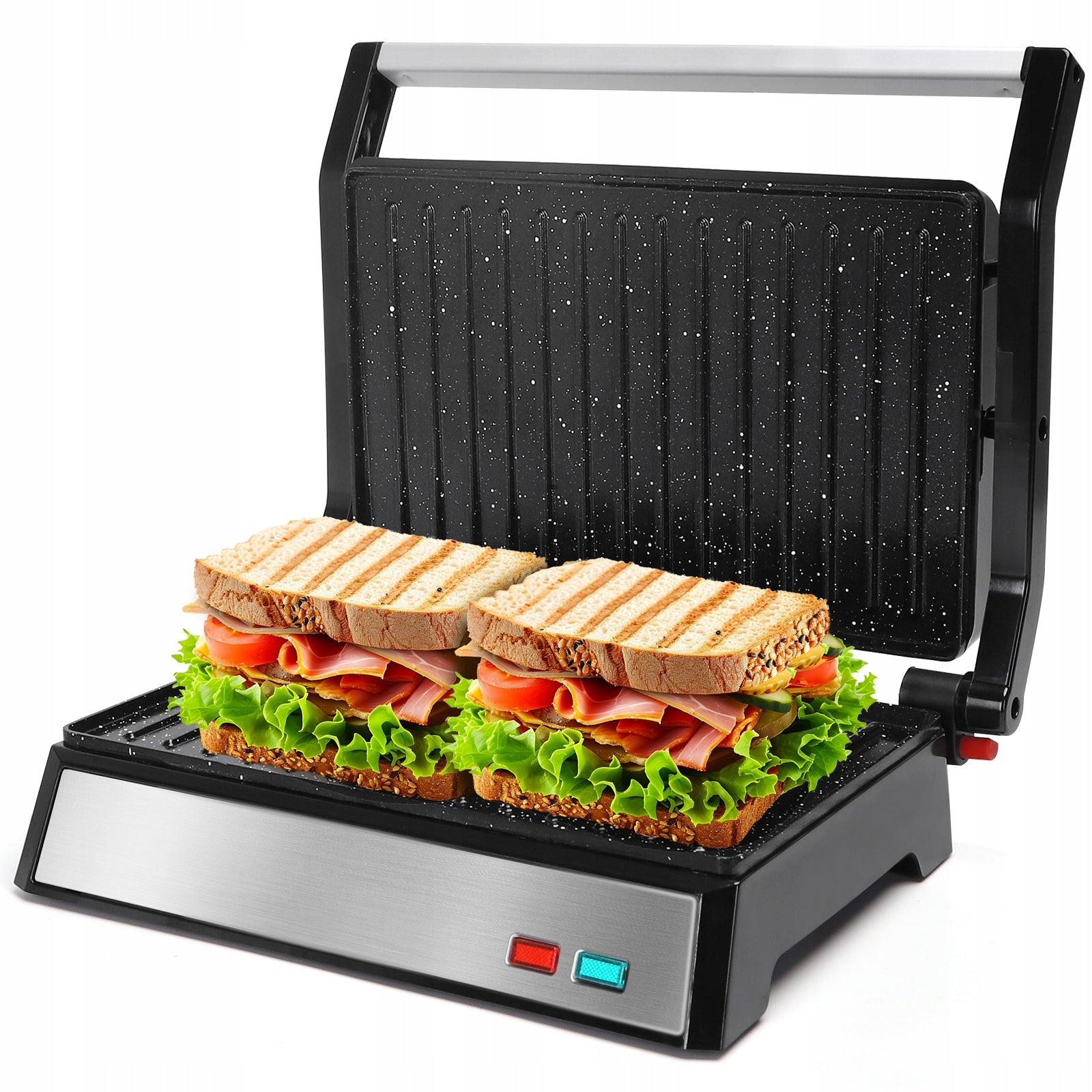 Panini Sandwich Toaster Electric Grill 1500in 3in1 Ceramic Coating