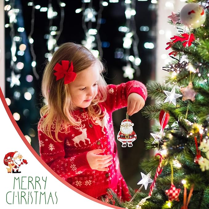 Paper Christmas Tree Pendants Keychains Diamond Embroidery Christmas 38 Pcs Manufacturer code gl7u