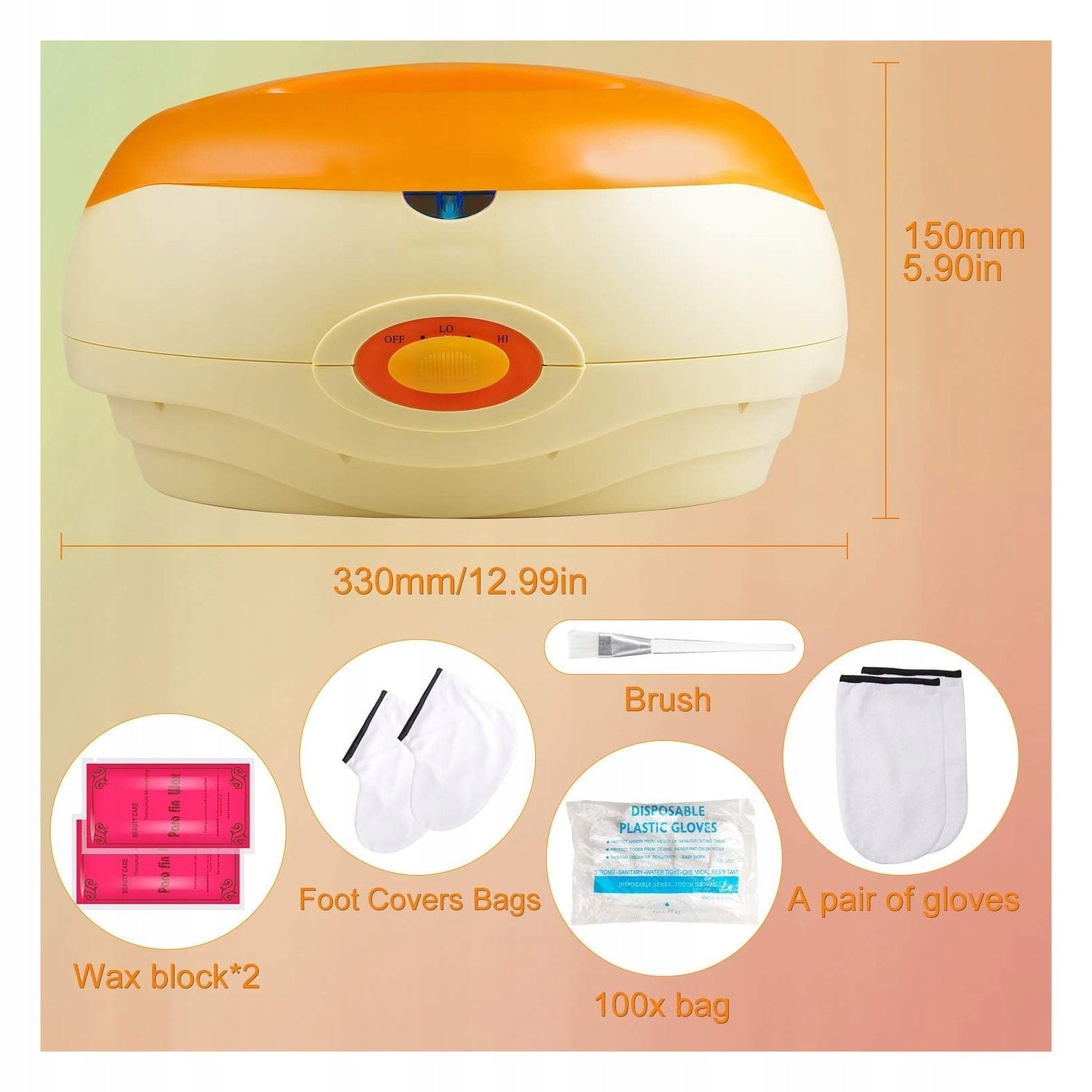 Paraffin bath set 200 W for hands and feet Color white