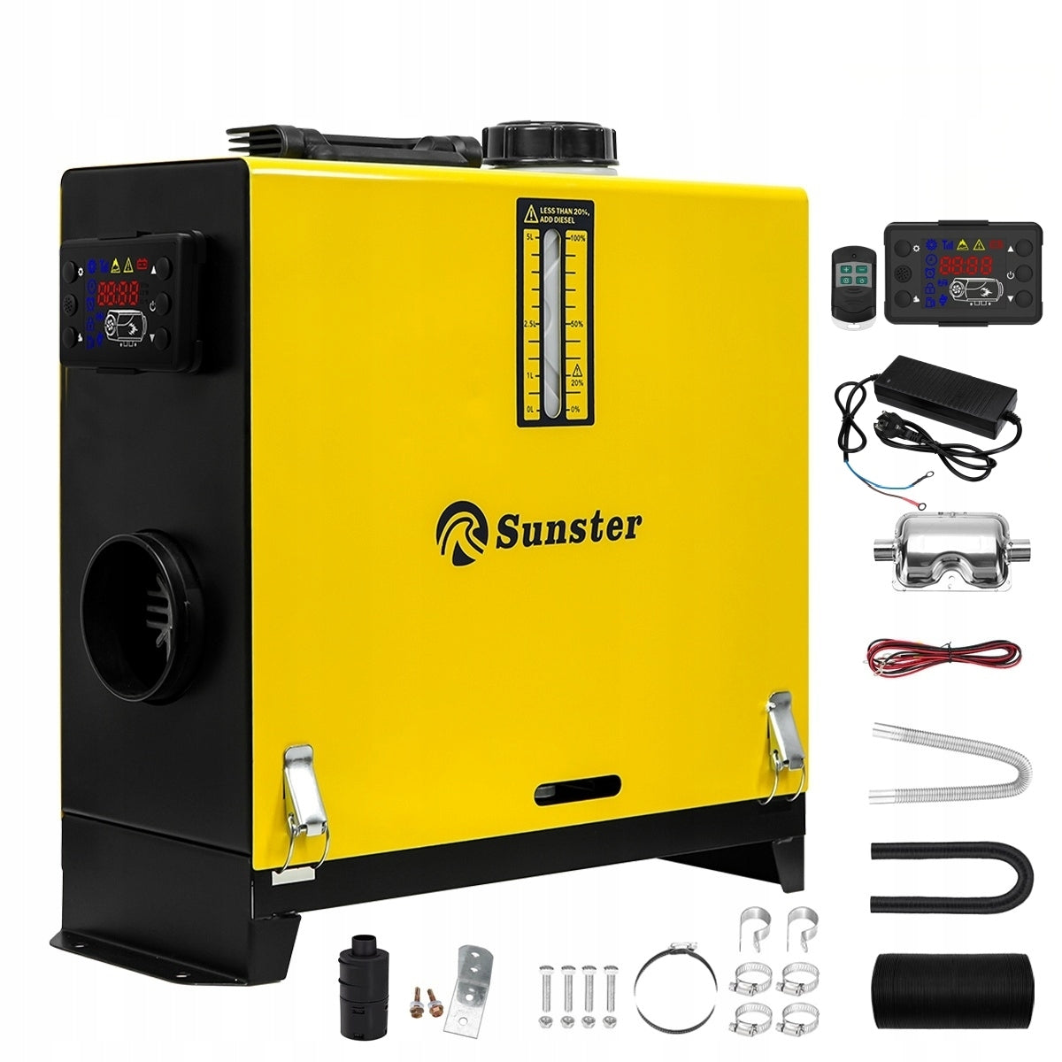 Parking heater Sunster 8 kW diesel 12/24V with LCD display