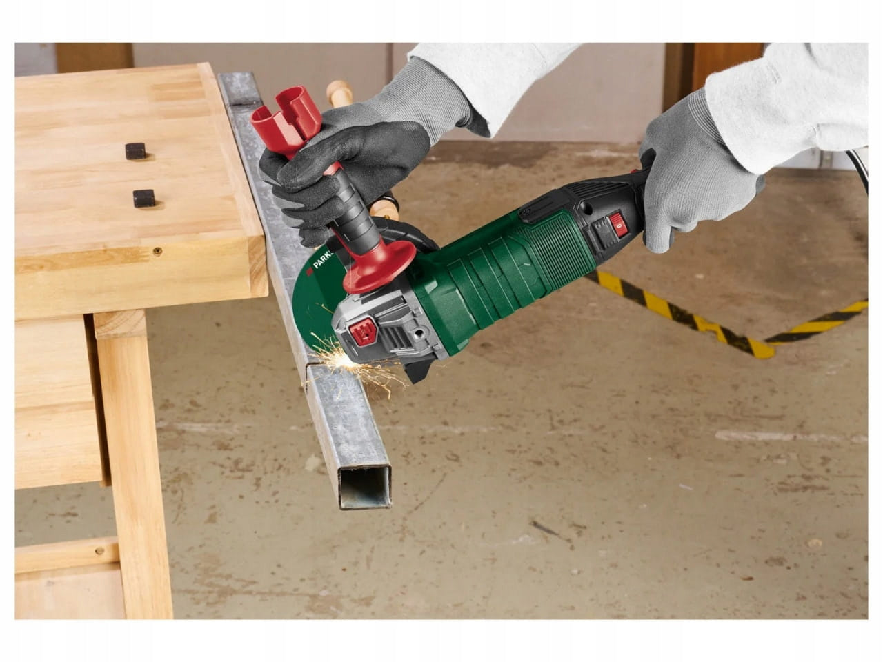 Parkside angle grinder PWS 125 I8 1200 W plus disc and wrench Kind angle grinder