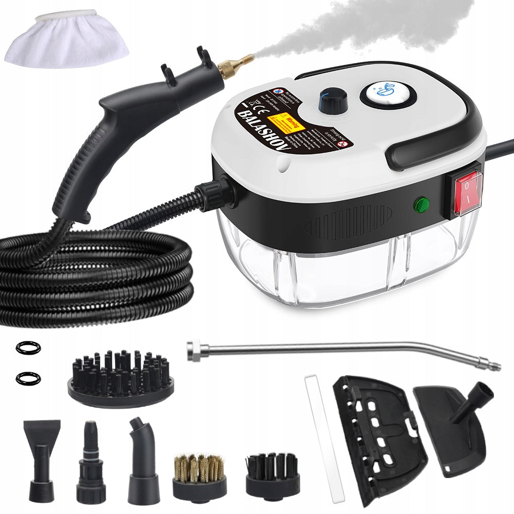 Parownica Myjka Parowa 2500W 1200ml Z Akcesoriami Do Podłóg Tapet Okien