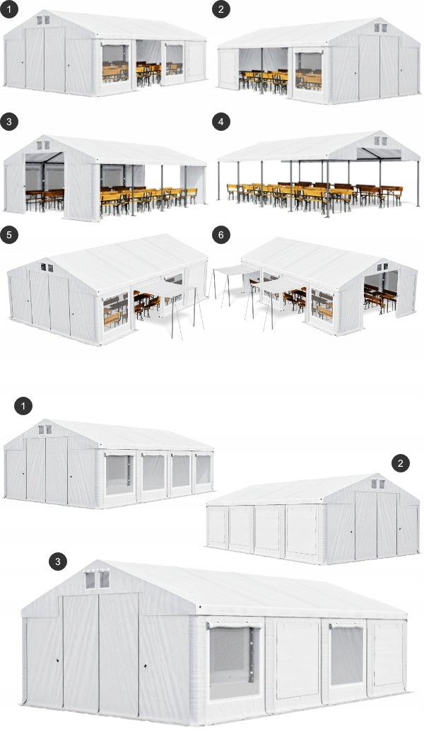 Party Tent 4x4m Warehouse DAS 560 S Number of side walls 4 walls