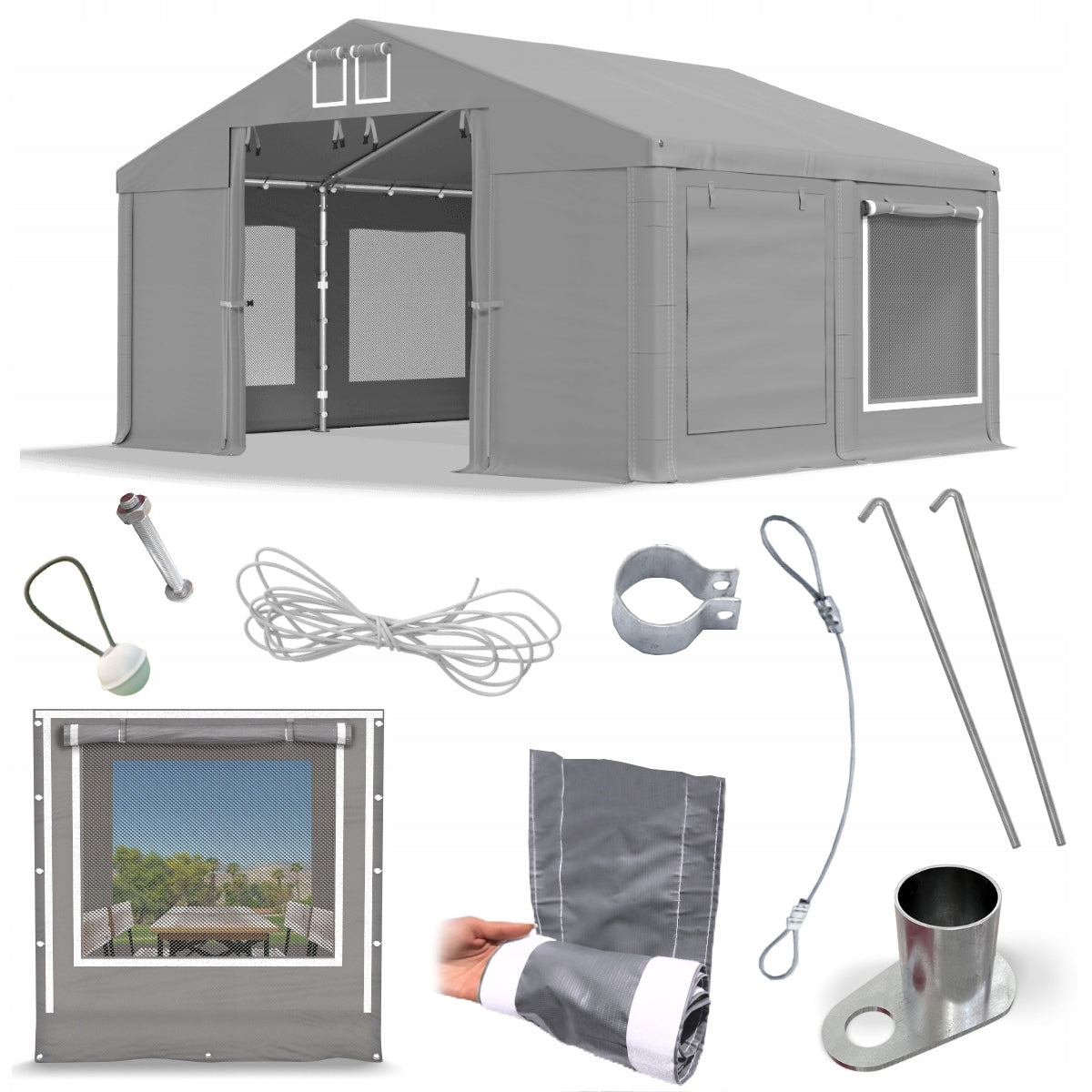 Party Tent 4x4m Warehouse DAS 560 S