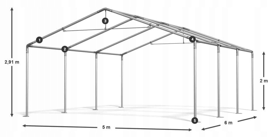 Party Tent 5x6m Warehouse Design Manufacturer Das Company