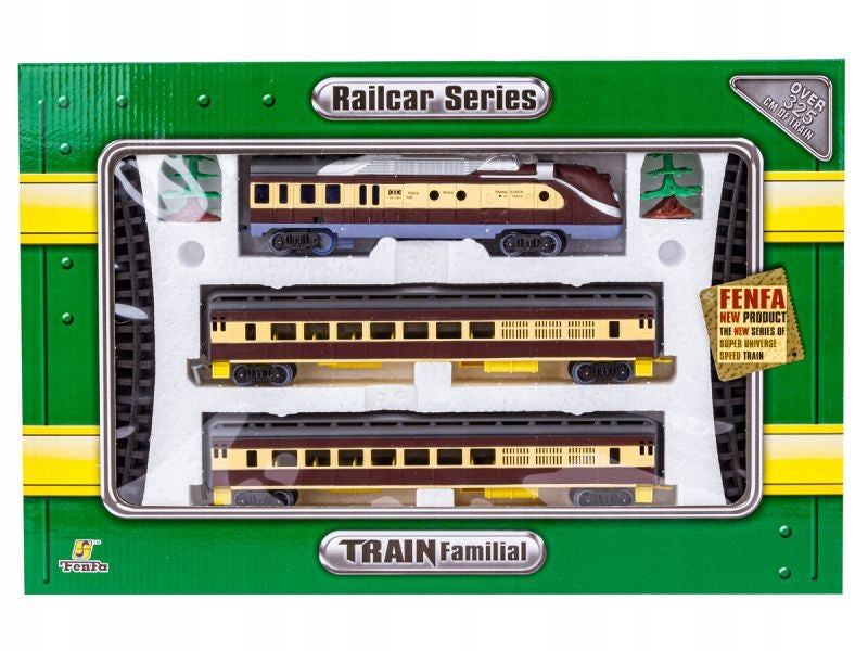 Passenger train ELECTRIC RAILWAY FENFA with passenger cars for children Brand Fenfa