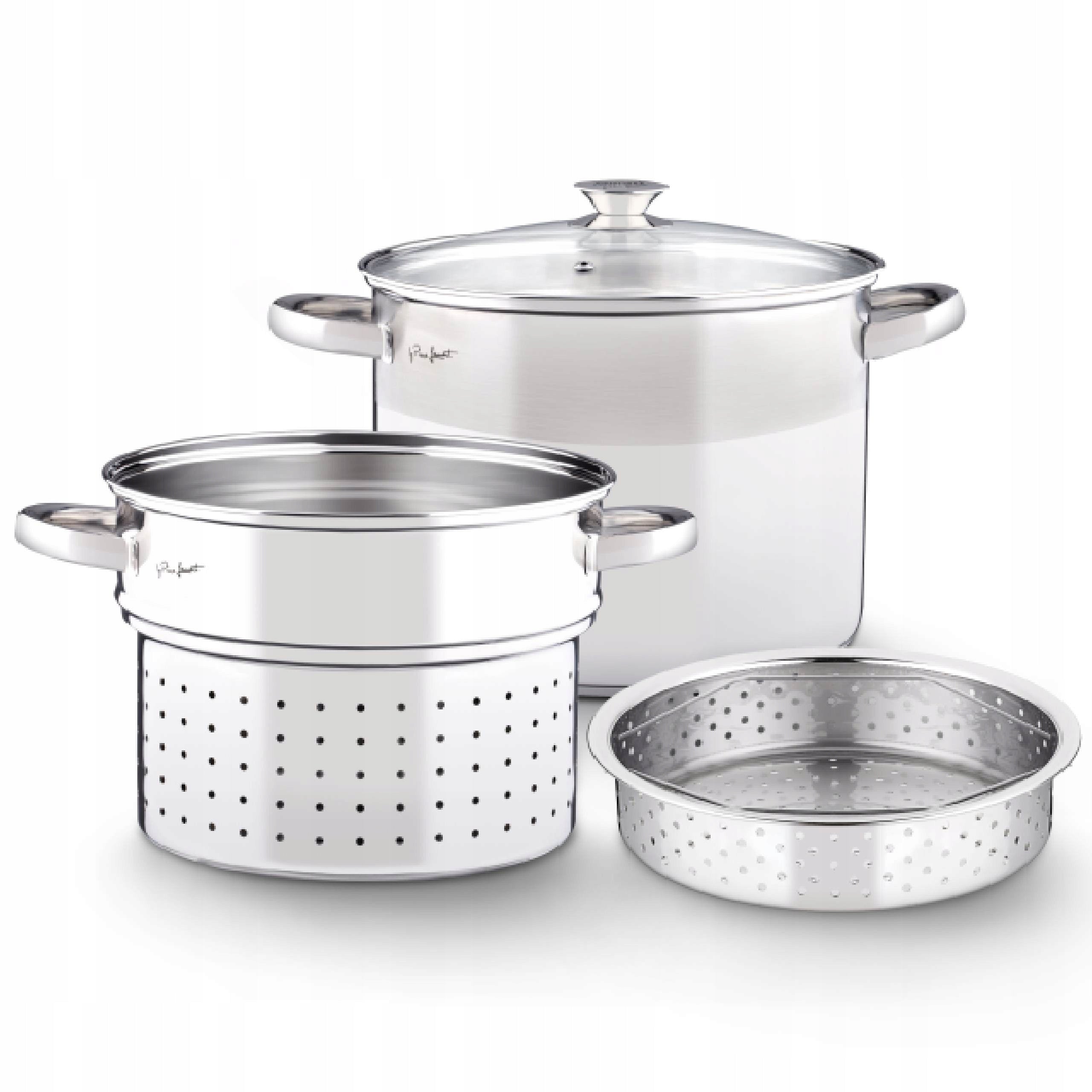 Pasta Pot with Cedar Lamart LT1067 6L Stainless Steel