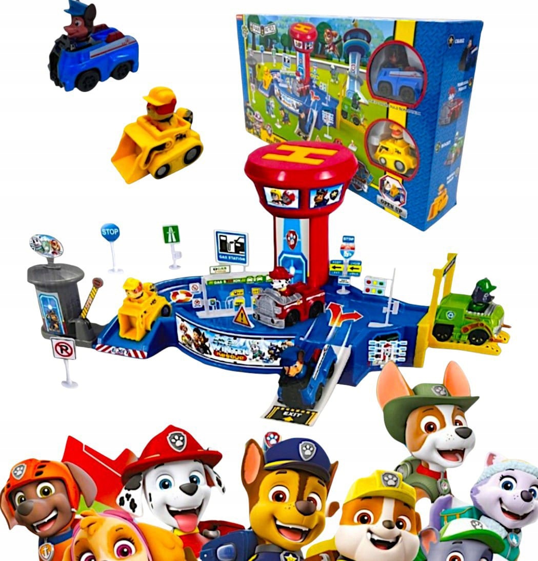 Patrol Paw Base Tower Parking Figurines Landing PAD SET BASE LARGE