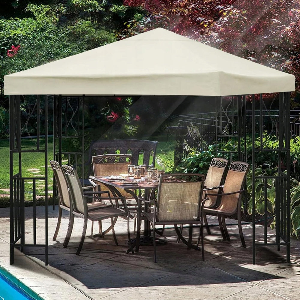 Pavilion Roof 3m x 3m Spare Waterproof Gazebo Canopy Strong UV Type pavilion