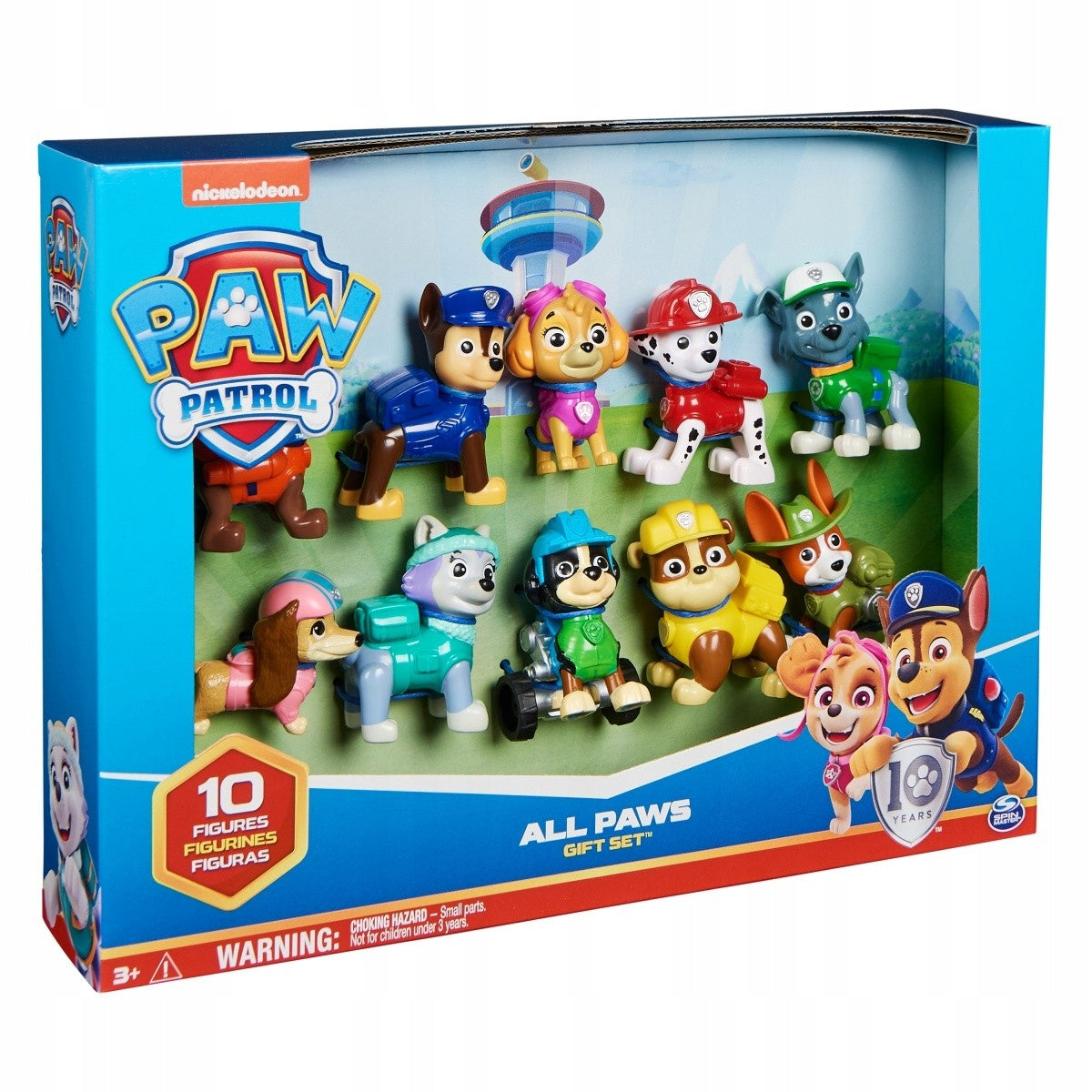 Paw Patrol set of 10 hero figures moving dogs Spin Master Manufacturer code 6065255