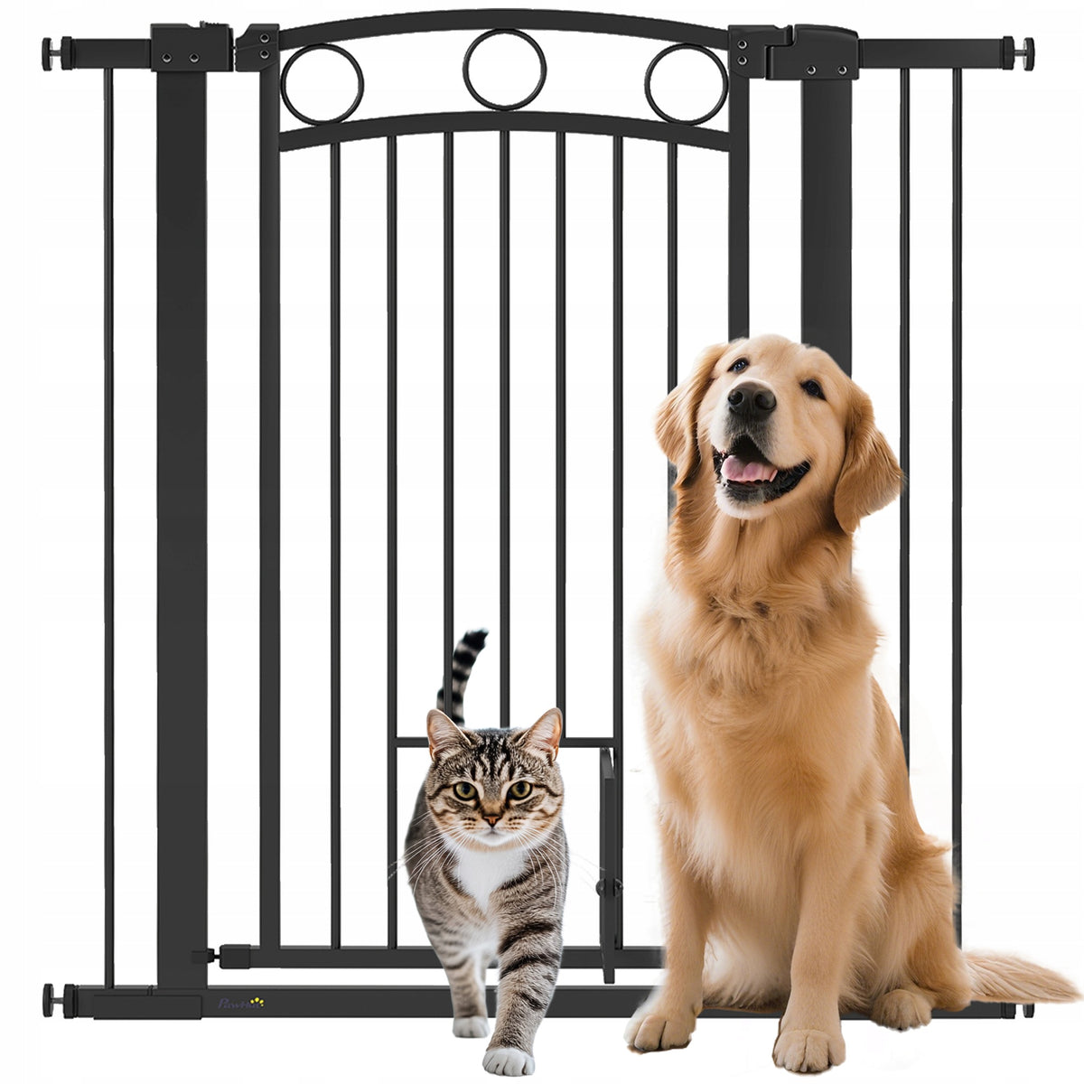 PawHut Dog Protective Goal, 76-104 cm, Goal Without Drilling