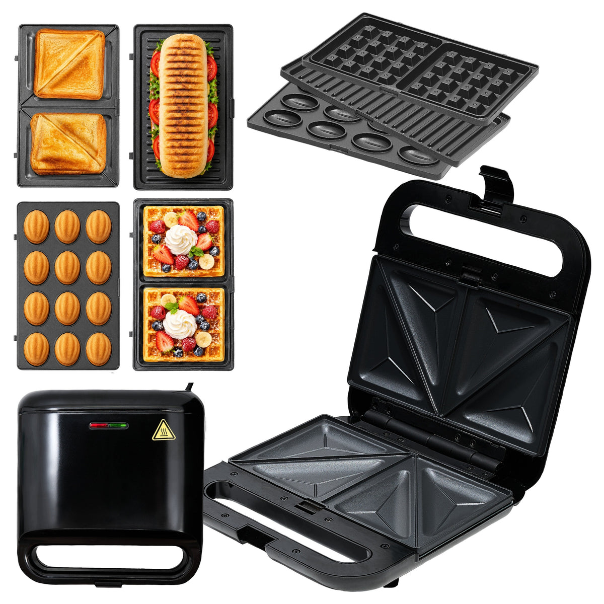 Peanut sandwich toaster sandwich grill waffle maker panini 4in1