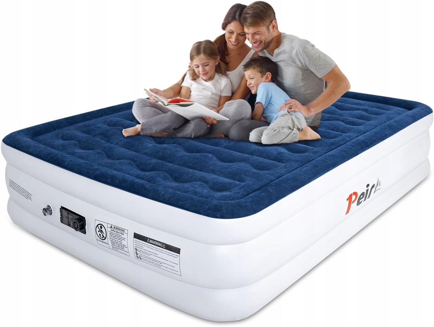 Peirhw Inflatable Mattress with Built-in Pump - Foldable - Quick Pumping