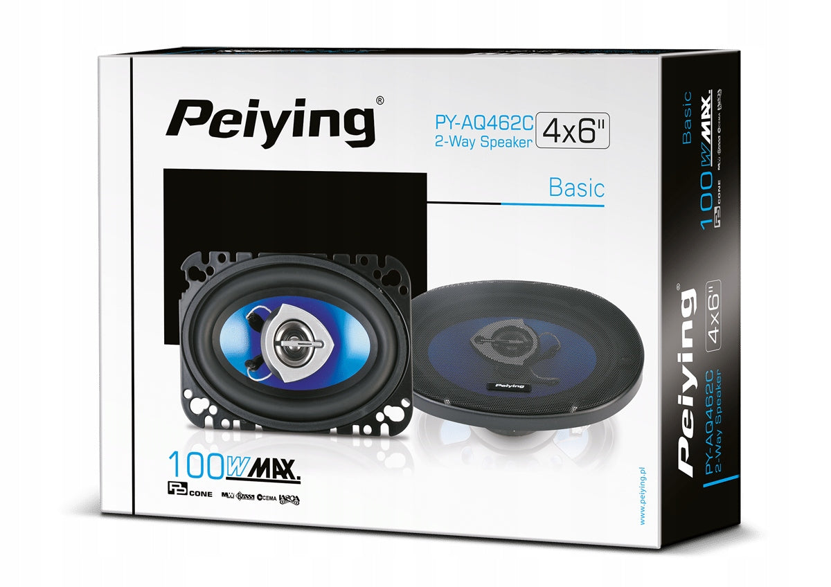 Peiying PY-AQ462C Car speakers 4x6 2 way + grilles