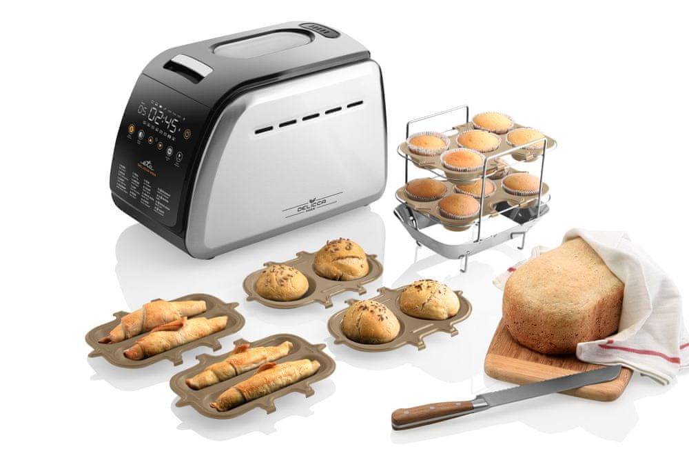 Pekárna na chleba ETA Delicca II Max 16 programů, stříbrná/šedá, 850 W Brand ETA