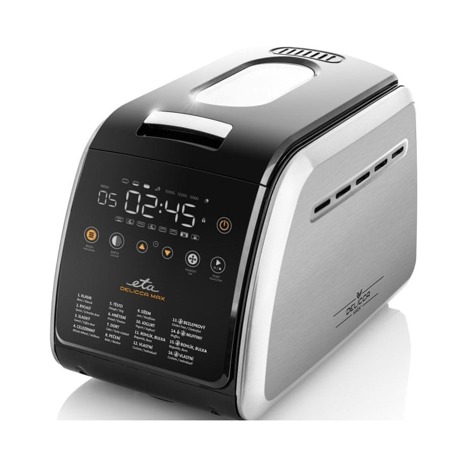 Pekárna na chleba ETA Delicca II Max 16 programů, stříbrná/šedá, 850 W