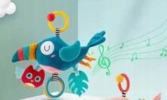 Pendant Music Box Sensory Bird Toucan for Stroller 0+ Polish brand Packaging status original
