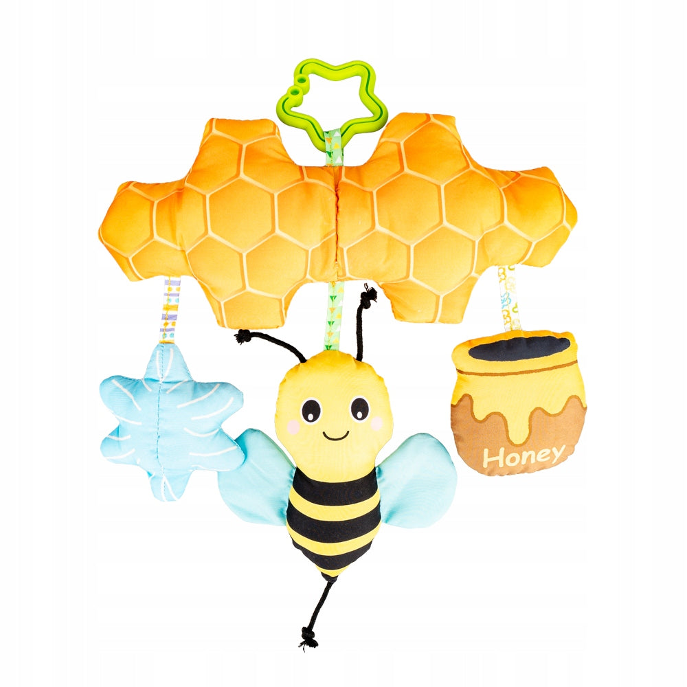 Pendant Sensory Bee 0m+ For Stroller Cot Tinker Bell Squeak Brand Balibazoo