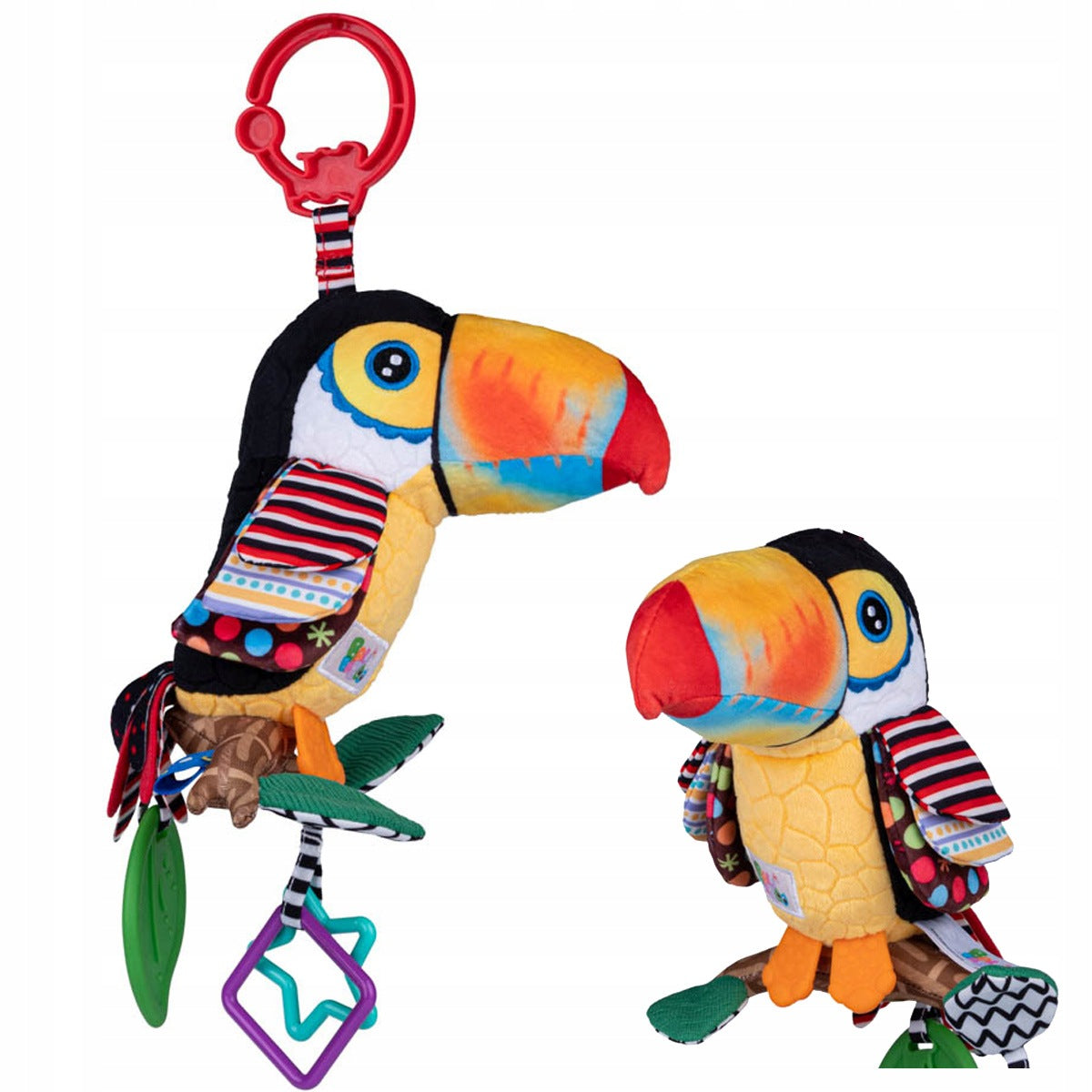 Pendant TOUCAN contrast pendant for stroller 81108 colorful bird