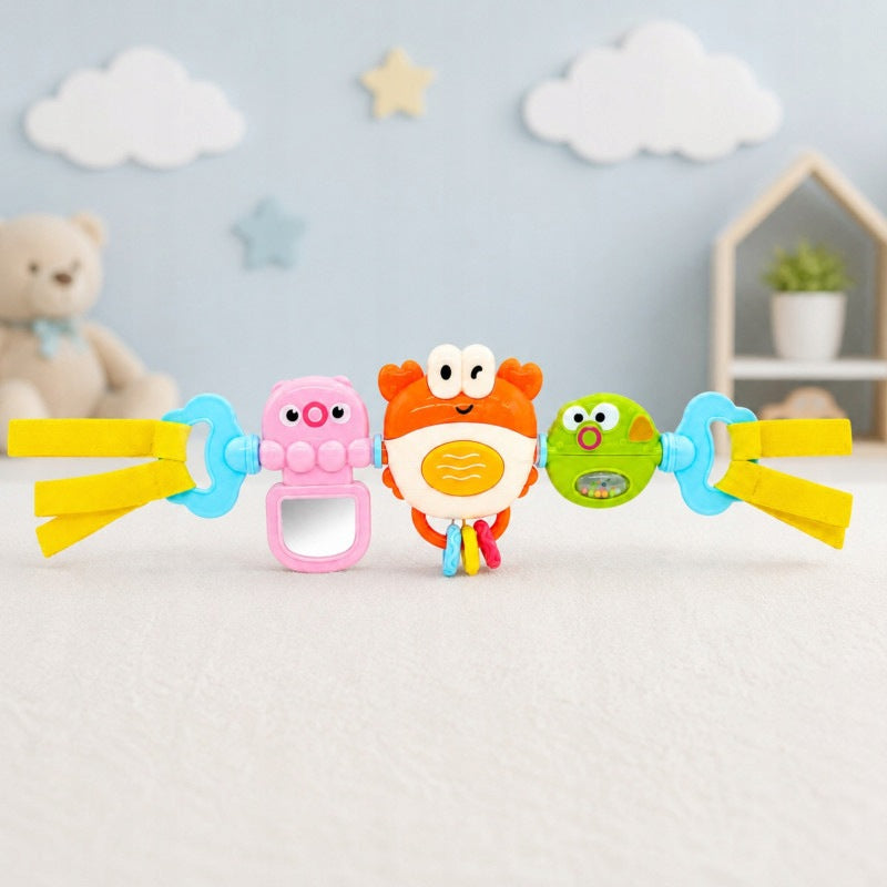 Pendant for Stroller Cot Playing Crab Mirror Fish 6m WOOPIE Brand Woopie