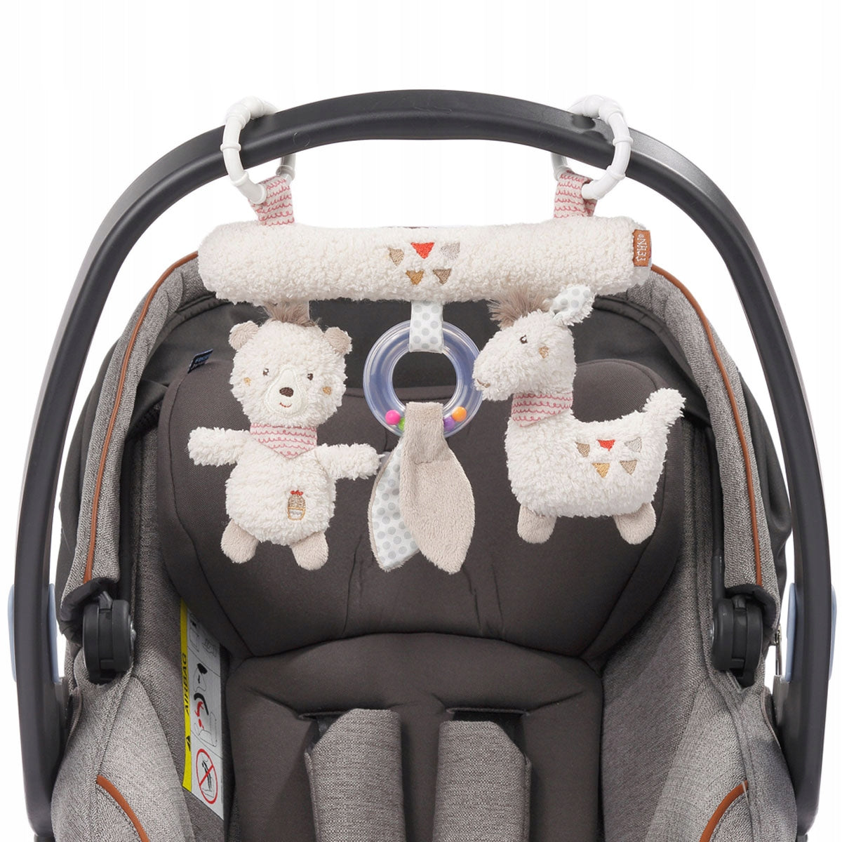 Pendant for stroller, crib, Plush Toy Educational, Trapeze: Peru Brand Fehn