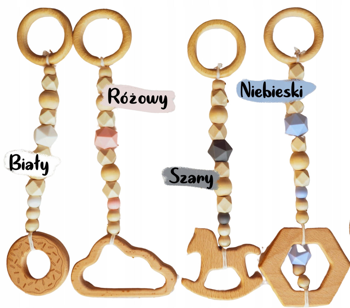 Pendants Gymnastic Stand Educational Baby Gym Set of 3pcs Toys