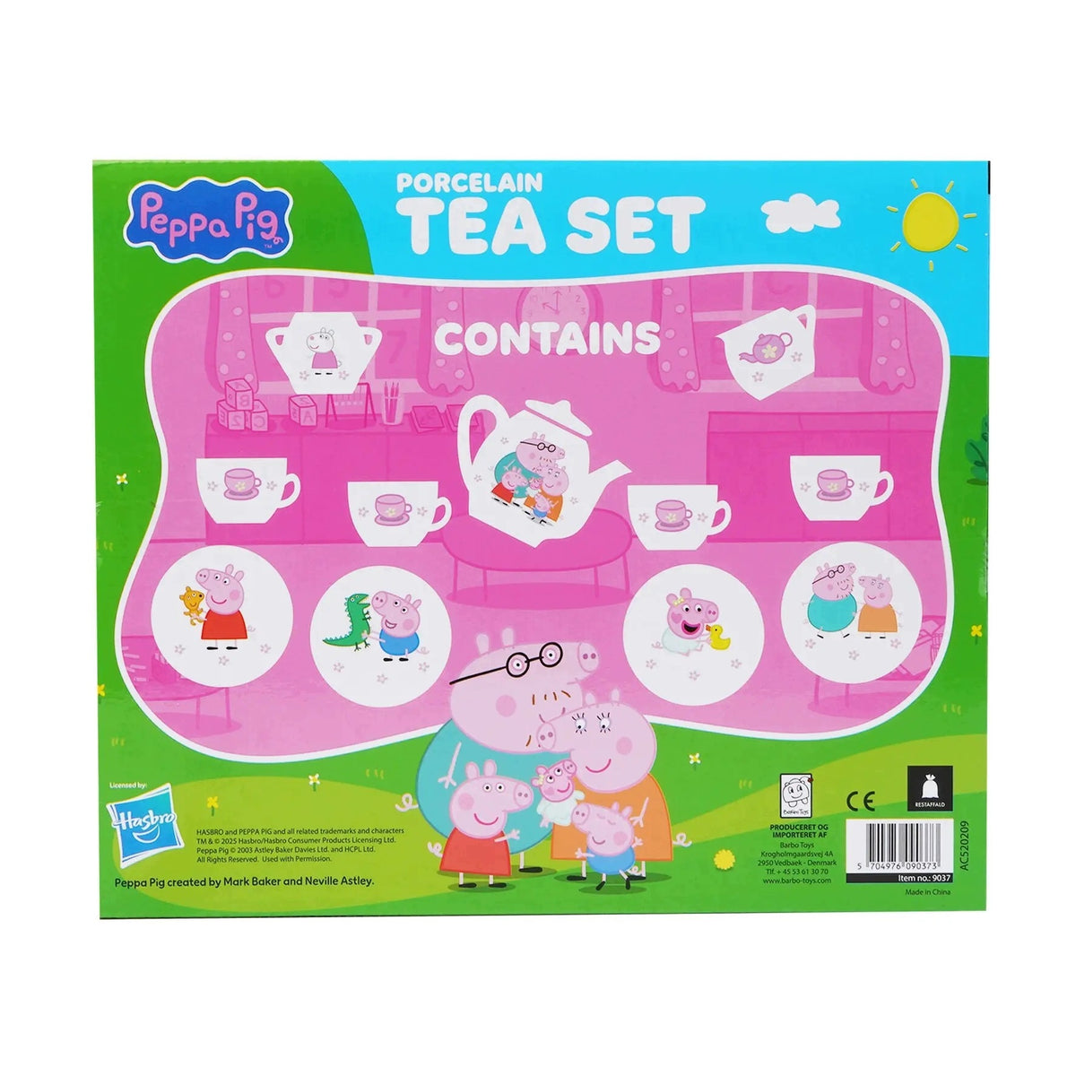 Peppa Pig Porcelain Service Tea Set 12 el. Packaging status original
