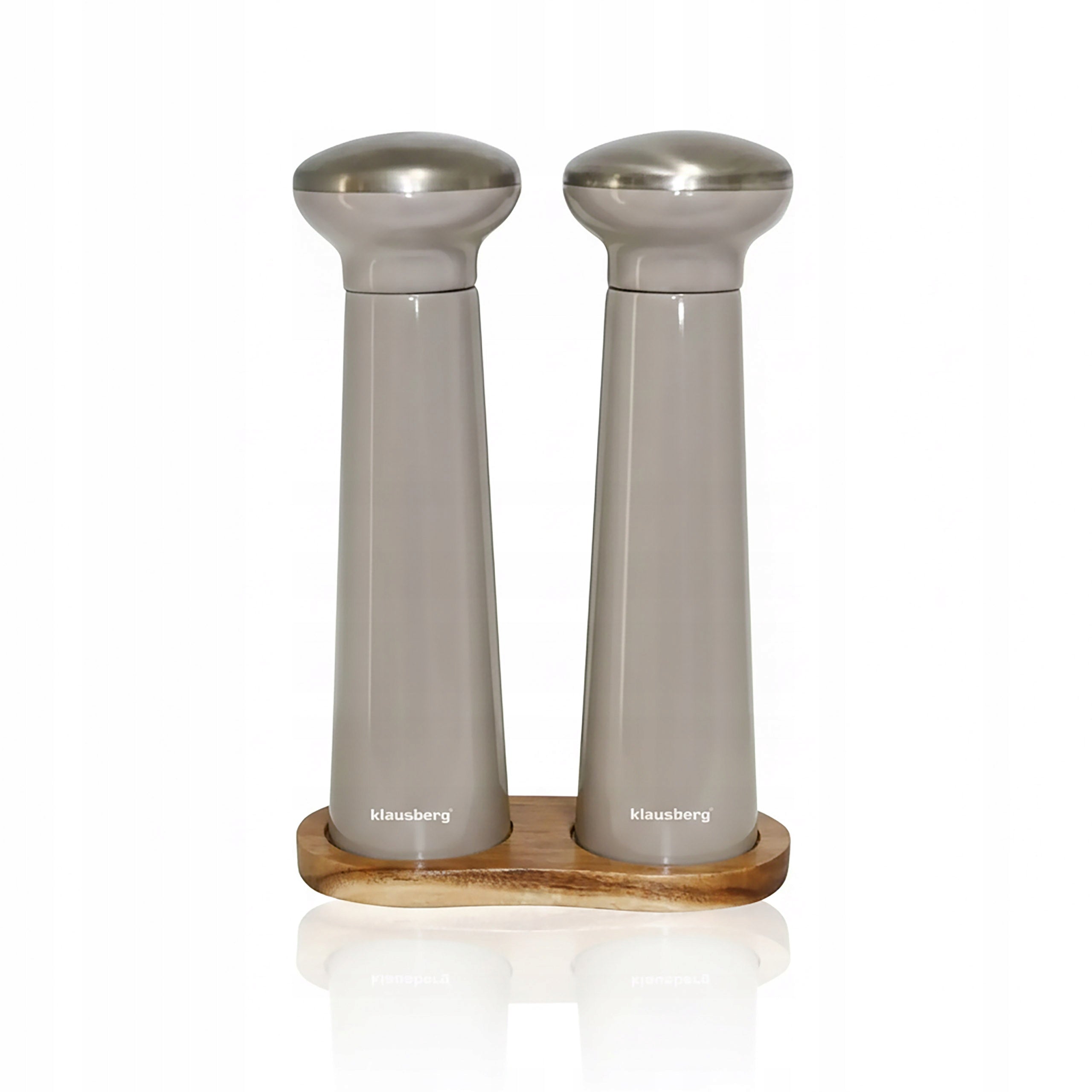 Pepper and Salt Grinder Handheld Salt Grinder Set Pepper shaker Beige Steel Manufacturer code 7595
