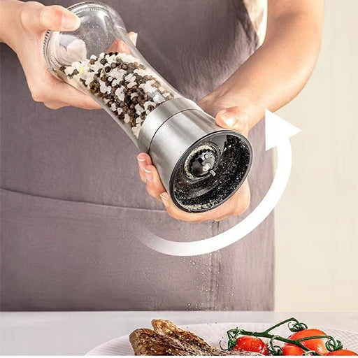 Pepper and Salt Grinder Spices Manual 2pcs LARGE Container Manufacturer code DEJ02