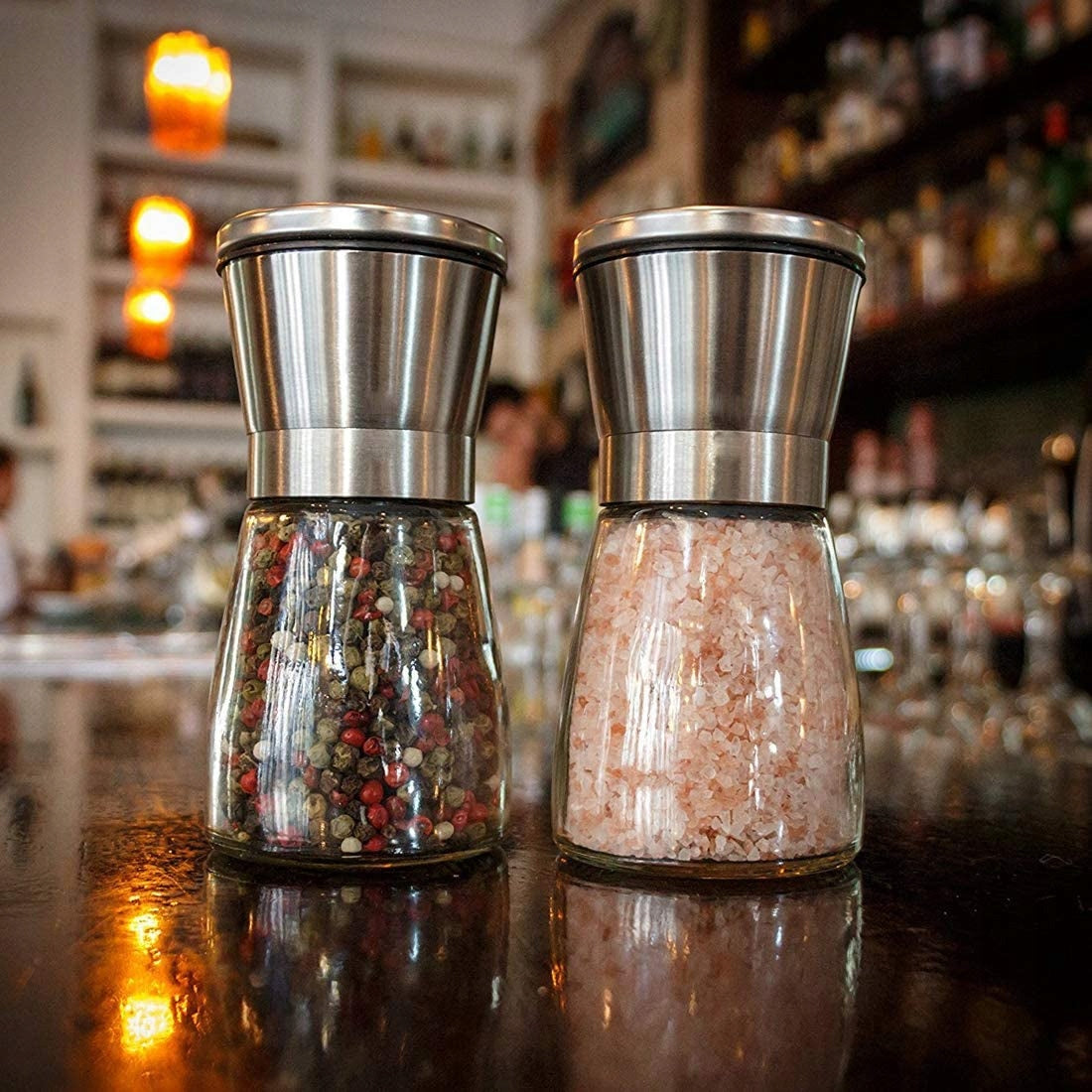 Pepper and Salt Grinder Spices for Grinding Handheld Kitchen 3 Pcs Manufacturer code Zestaw 3 MŁYNKÓW do Soli Pieprzu