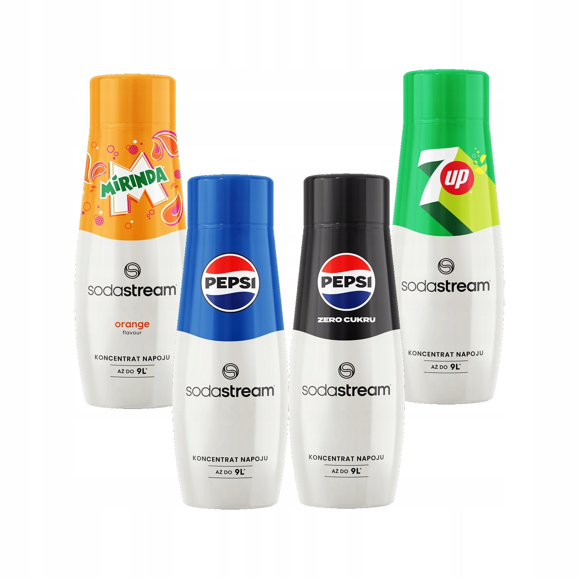 Pepsi SodaStream 4in1 Syrup, Pepsi max, mirinda, 7up 440 ml