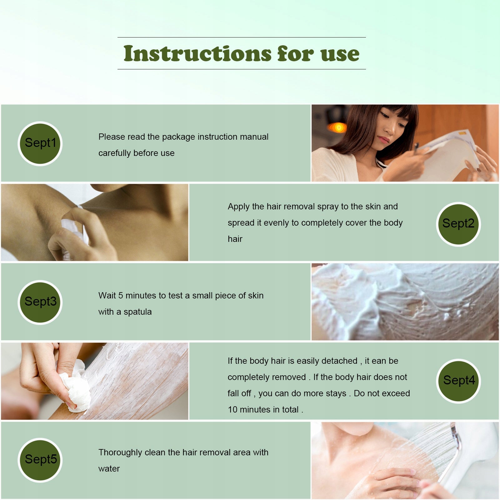 Permanent Hair Removal Spray 8minutes Hair Removal Spray Manufacturer code 4125632981D1