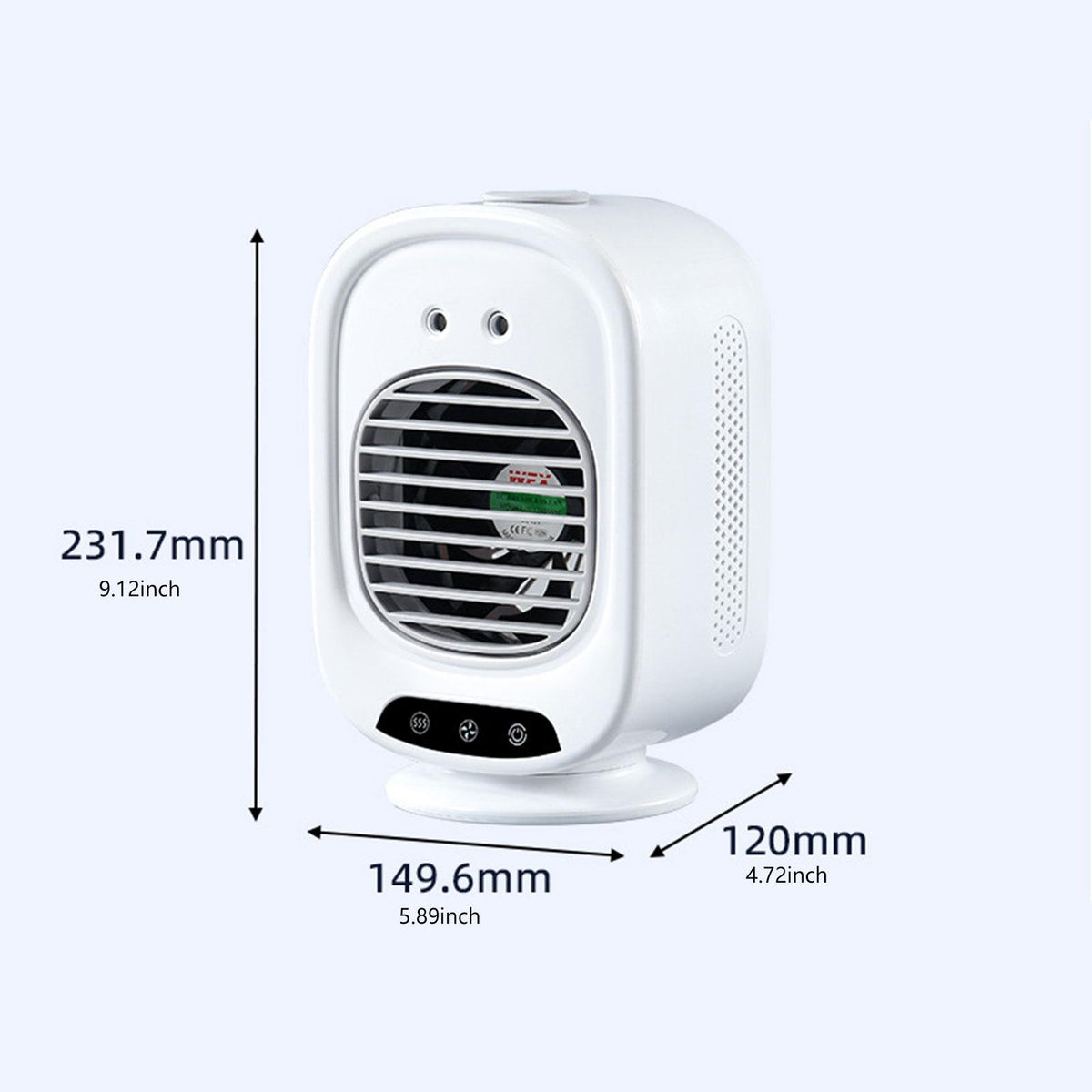 Personal Air Conditioner Humidifier 2 Spray Ports 3 Speeds With Rotation Medical device no