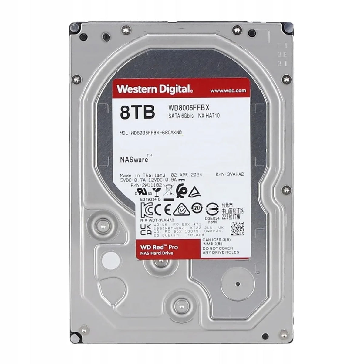 Pevný disk HDD WD 8TB 3.5" Red Pro WD8006FFBX Brand Action